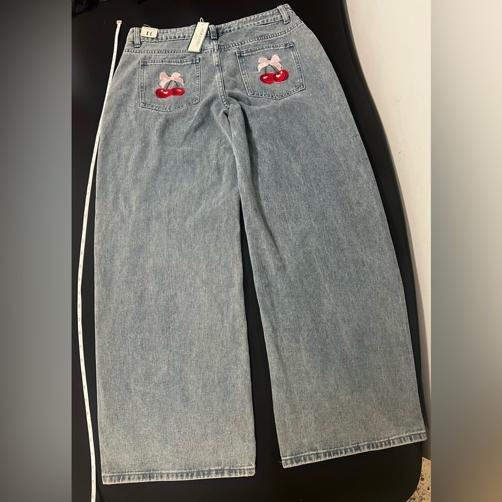 J for Justify Blue Straight Leg Jeans Classic Denim - Picture 4 of 7